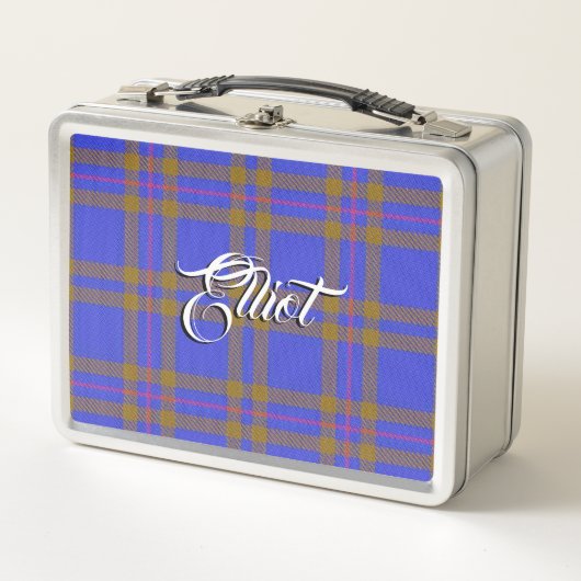 Lunch Box Scottish Eats ! Clan Elliot Tartan Plaid (Devant)