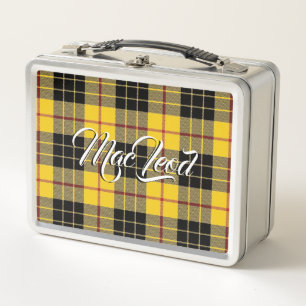Lunch Box Scottish Eats ! Clan MacLeod de Lewis Tartan Plaid