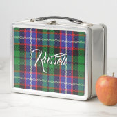 Lunch Box Scottish Eats ! Clan Russell Tartan Plaid (En situation)