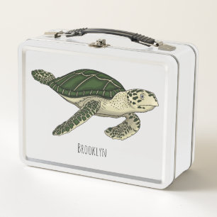 Lunch Box Sea turtle cartoon