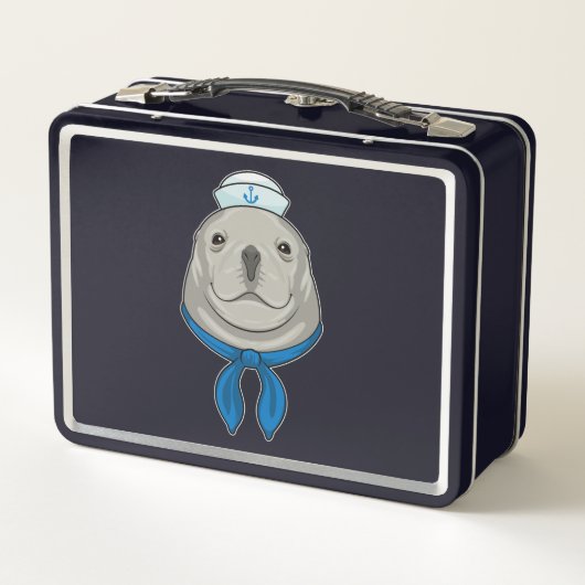 Lunch Box Seal as Sailor with Sailor hat (Dos)