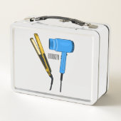 Lunch Box Sèche-cheveux & lisseuse-cheveux illustration (Dos)