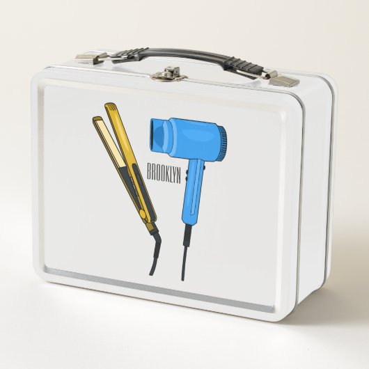 Lunch Box Sèche-cheveux & lisseuse-cheveux illustration (Devant)