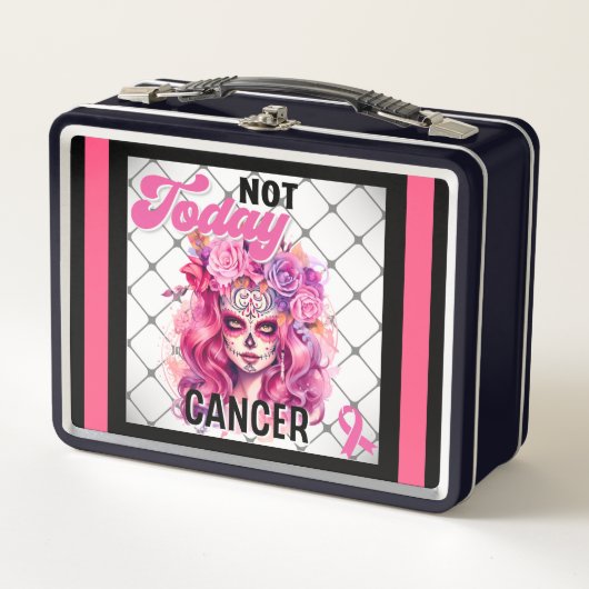 Lunch Box Sensibilisation au cancer du sein Crâne à sucre (Devant)
