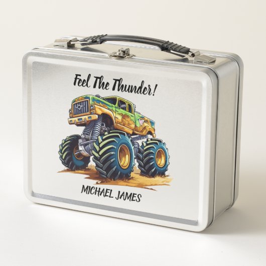 Lunch Box Sentez le monstre de camion Thunder (Devant)