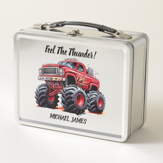 Lunch Box Sentez le monstre de camion Thunder (Devant)