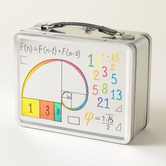 Lunch Box Séquence Fibonacci & Golden Ratio Math Déjeuner en (Dos)
