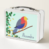 Lunch Box Sérénade chromatique : Oiseau sur une branche (Devant)