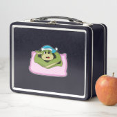 Lunch Box Serpent au lit avec bonnet de nuit (En situation)