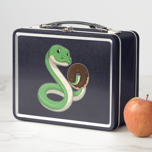 Lunch Box Serpent avec beigne (En situation)