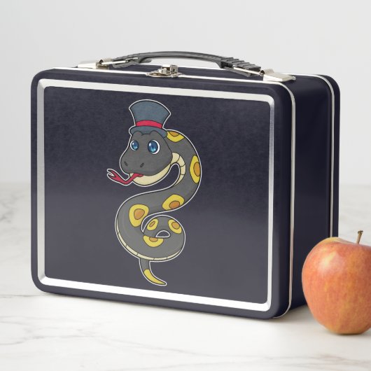 Lunch Box Serpent avec Casquette (En situation)