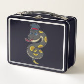 Lunch Box Serpent avec Casquette (Devant)