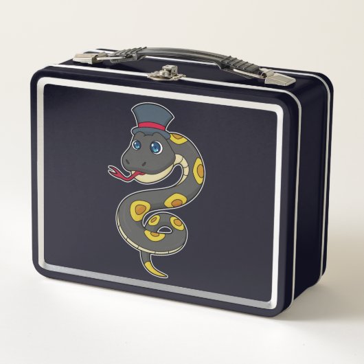 Lunch Box Serpent avec Chapeau (Devant)