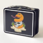 Lunch Box Serpent avec crâne (Devant)