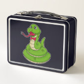 Lunch Box Serpent avec cravate de cabot (Devant)