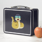 Lunch Box Serpent avec lunettes de natation (En situation)