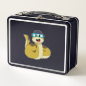 Lunch Box Serpent avec lunettes de natation (Devant)