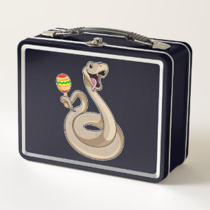 Lunch Box Serpent en musicien avec Maracas