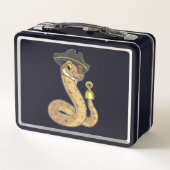 Lunch Box Serpent en pirate avec main crochue et cache-œil (Dos)
