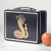 Lunch Box Serpent en pirate avec main crochue et cache-œil (En situation)