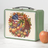 Lunch Box Serre de dinde américaine/américaine/Thanksgiving (En situation)