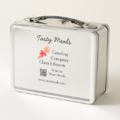 Lunch Box services de restauration ajouter un nom code QR si (Dos)