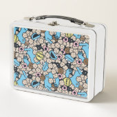 Lunch Box Sésame Sésame | Cookie Monster Doodle Motif (Devant)