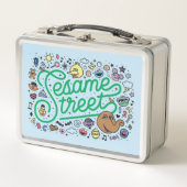 Lunch Box Sésame Sésame | Sesame Street Green Doodle Script (Devant)