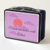 Lunch Box Setting Sun with Purple Clouds: Husband's (Devant)