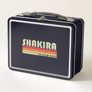 Lunch Box SHAKIRA Nom Personnalisé Retro Vintage 80s 90s Bi