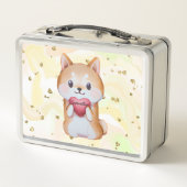 Lunch Box Shiba Inu Tenir Un Coeur (Dos)