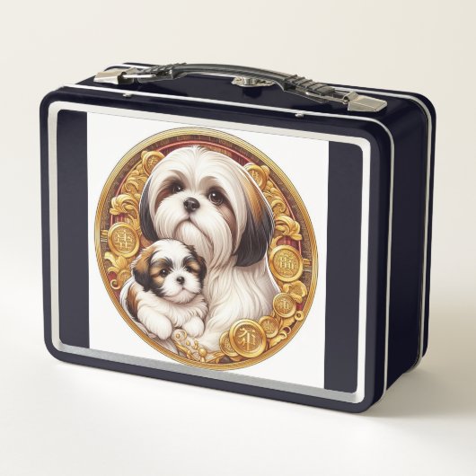 Lunch Box Shih Tzu Maman et Chiot (Dos)