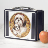 Lunch Box Shih Tzu Maman et Chiot (En situation)