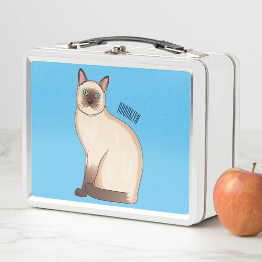 Lunch Box Siamese cat cartoon (En situation)