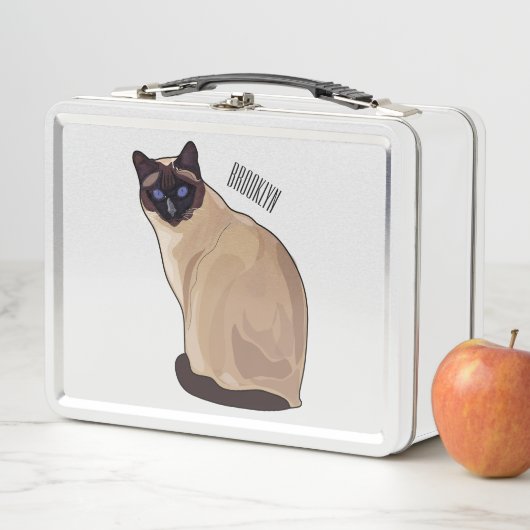 Lunch Box Siamese cat cartoon (En situation)