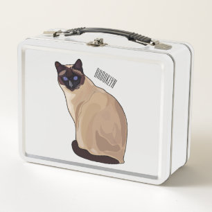 Lunch Box Siamese cat cartoon