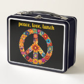 Lunch Box SIGNE DE LA PAIX 60s Hippie Fleur (Devant)