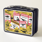 Lunch Box Signes de prudence Dinosaure (Dos)