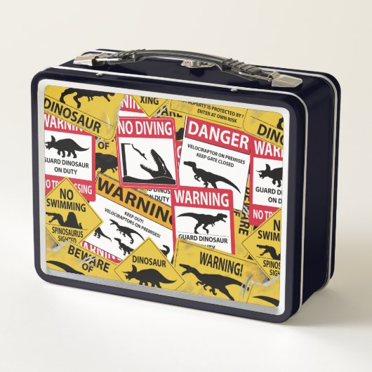 Lunch Box Signes de prudence Dinosaure (Dos)
