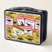 Lunch Box Signes de prudence Dinosaure (Devant)
