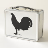 Lunch Box Silhouette de coq de combat (Dos)