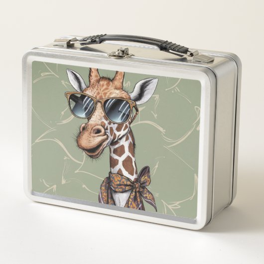 Lunch Box Silhouette Giraffe Elégante Design d'impression un (Devant)