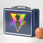 Lunch Box Silhouette Rétro Moderne Ananas Fruit D'été (En situation)