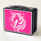 Lunch Box Silhouette Unicorne rose (Dos)