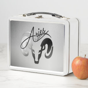 Lunch Box Silver Aries le bélier Zodiac