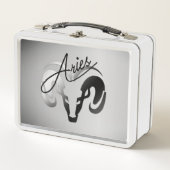 Lunch Box Silver Aries le bélier Zodiac (Devant)