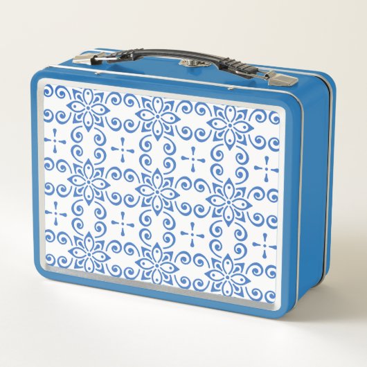 Lunch Box Simple Azulejo (Dos)