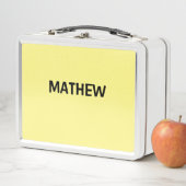 Lunch Box simple initial letter monogram add your name lett (En situation)