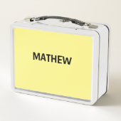 Lunch Box simple initial letter monogram add your name lett (Dos)