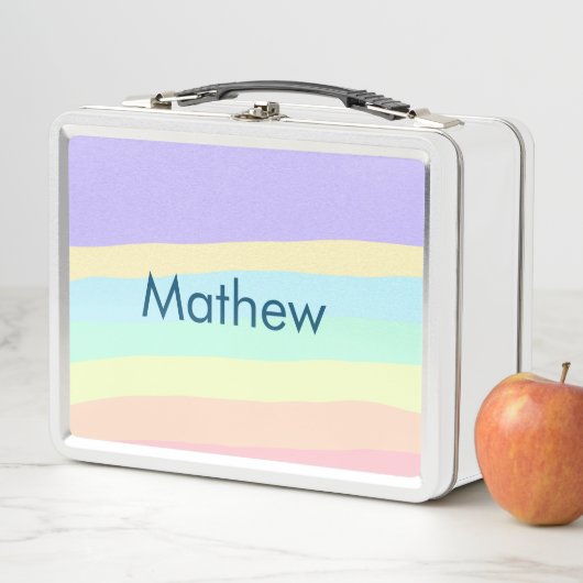 Lunch Box simple lettre initiale monogramme ajouter votre no (En situation)